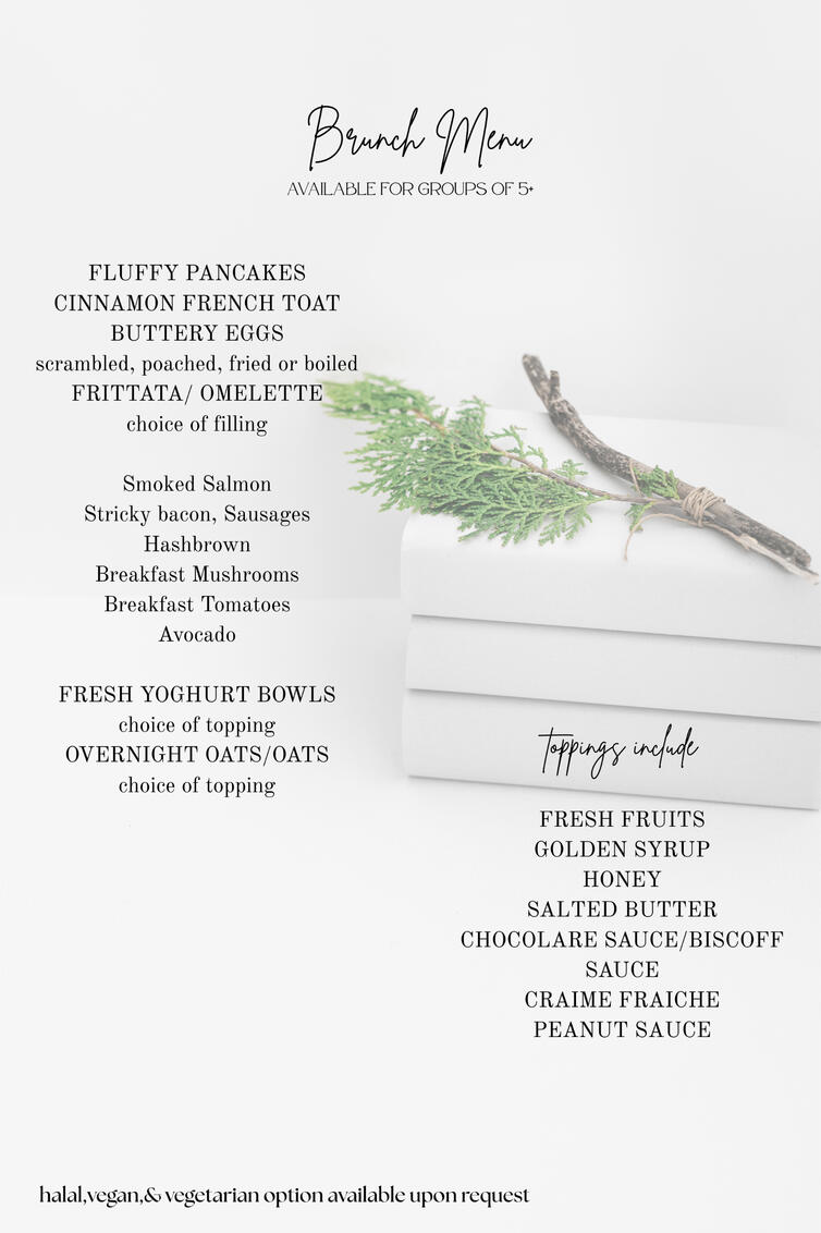 Brunch Menu